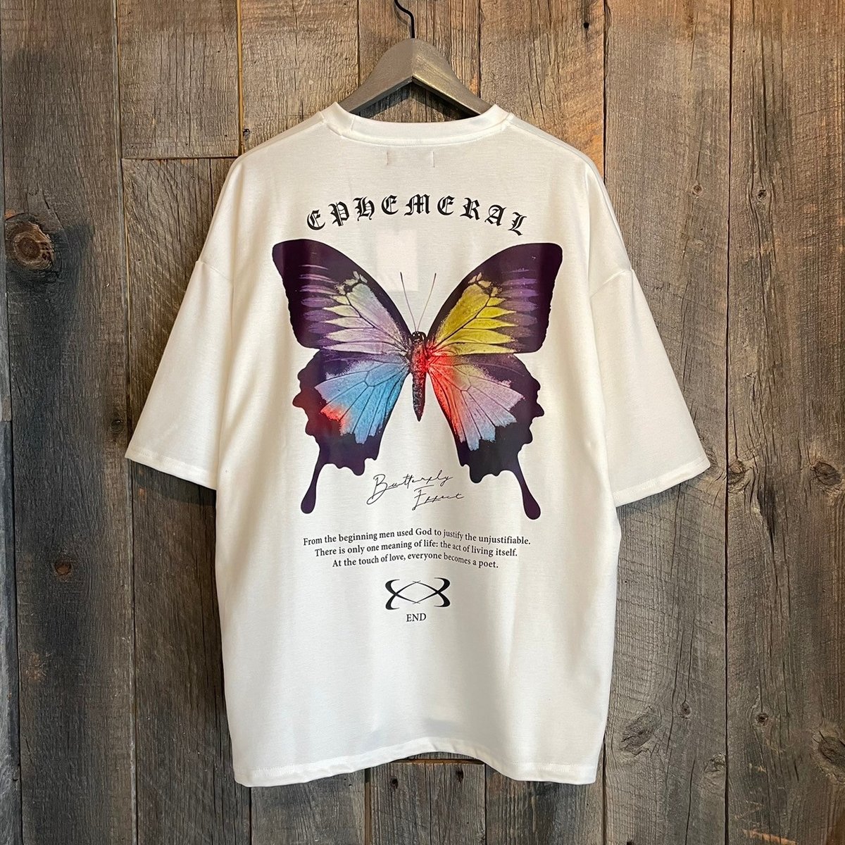 全2色】バタフライ半袖Tシャツ 124401 | VARG Giraffe larch 