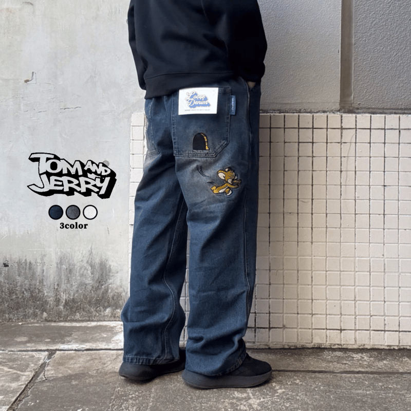 全3色】トムジェリデニムパンツ 24170900 | VARG Giraffe larch