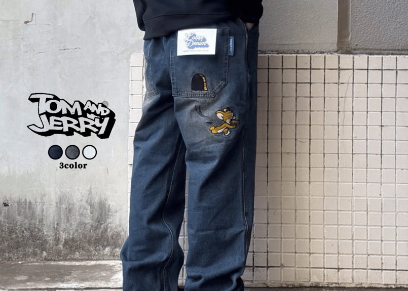 全3色】トムジェリデニムパンツ 24170900 | VARG Giraffe larch
