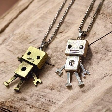 チェーンロボットネックレス アクセサリー メンズ フリーサイズ NL111