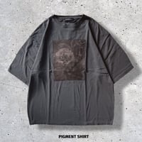 コットンオーバーサイズTシャツ花柄ピグメント半袖メンズ 53701501