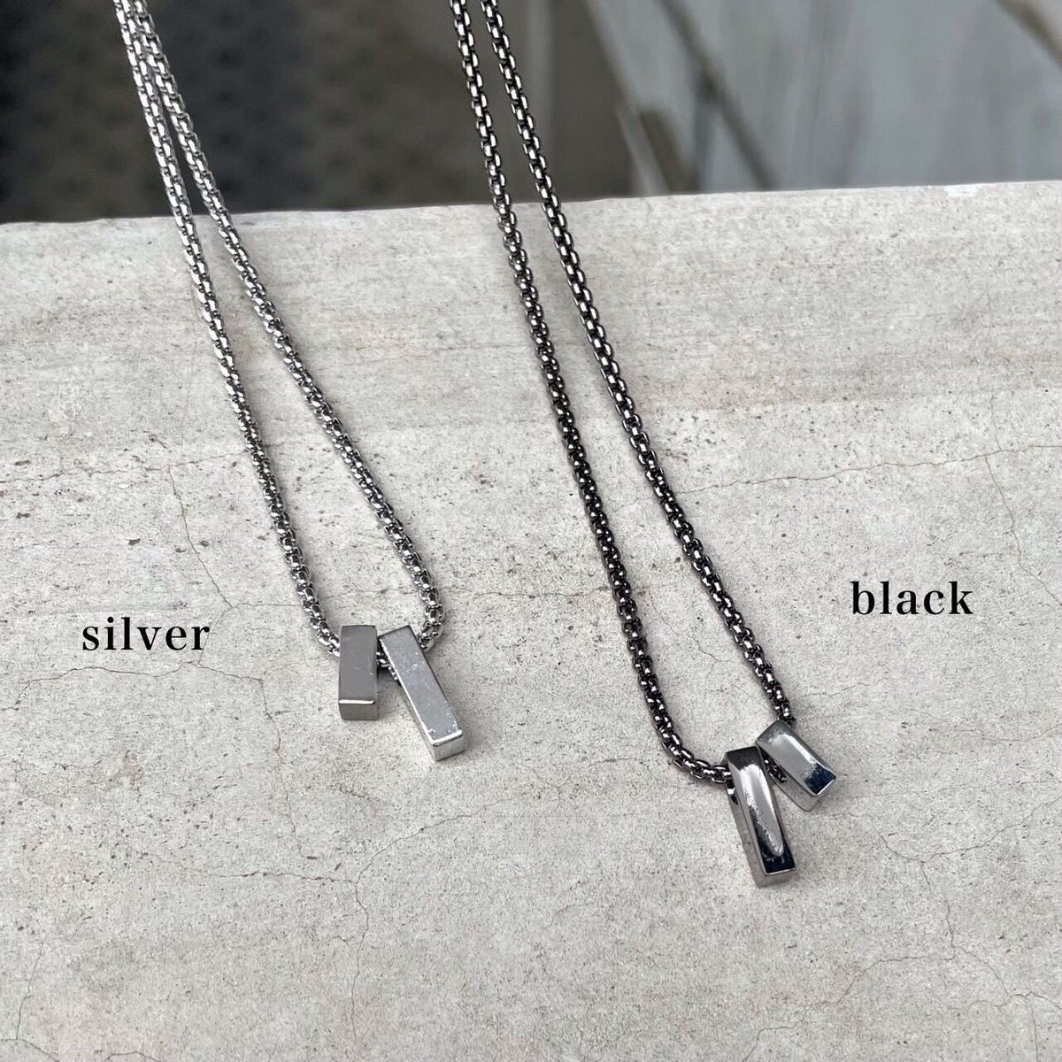 チェーンネックレス プチダブルプレート 31-N19 | VARG Giraffe larch