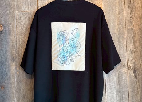 【全3色】接触冷感ポンチ貼付半袖Tシャツ（C柄フラワー）　　53700710