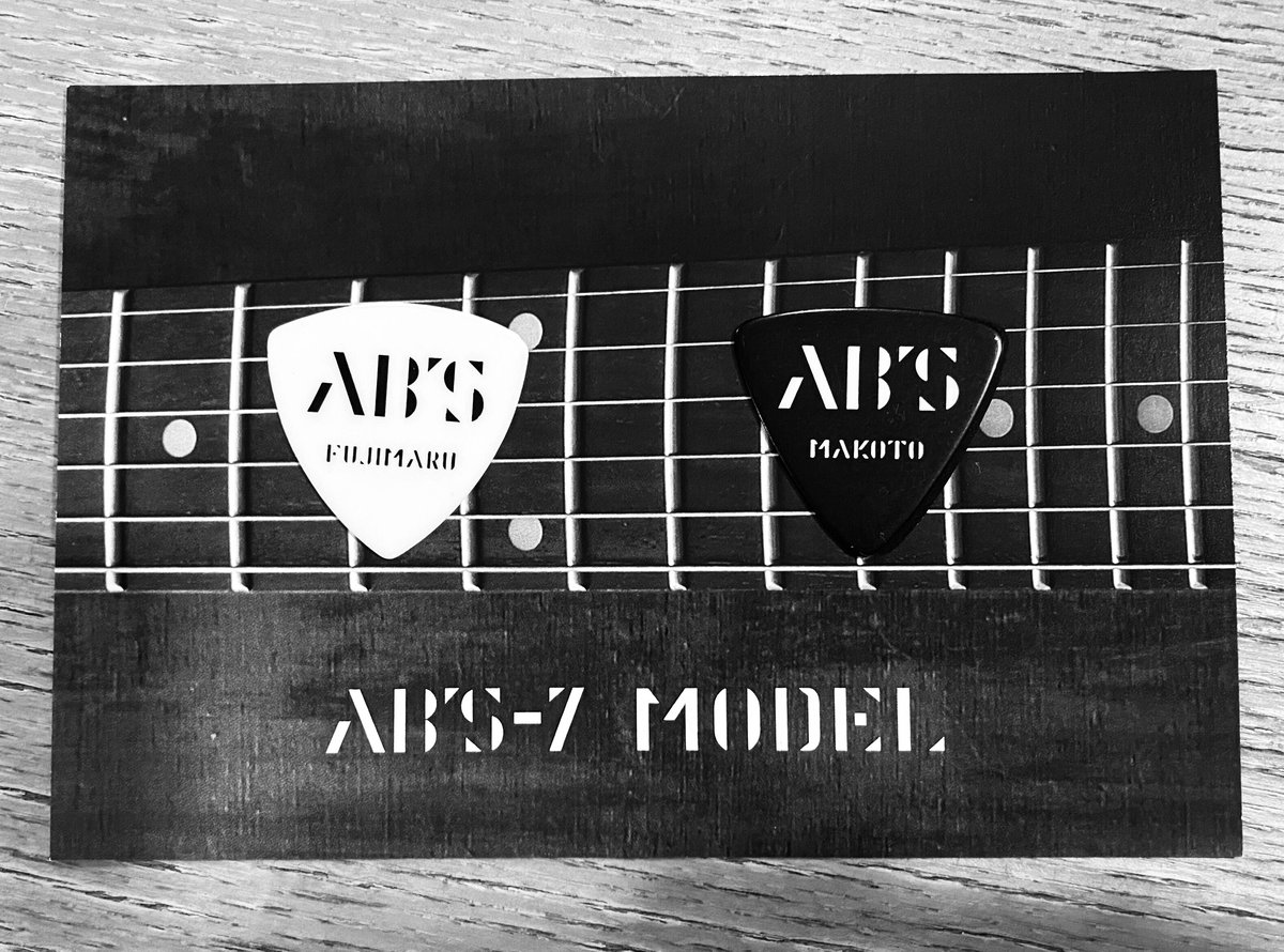 AB'S-7 オリジナルピック2セット サイン入りポストカード付き