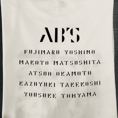 AB'S-7 オリジナルTシャツ　白