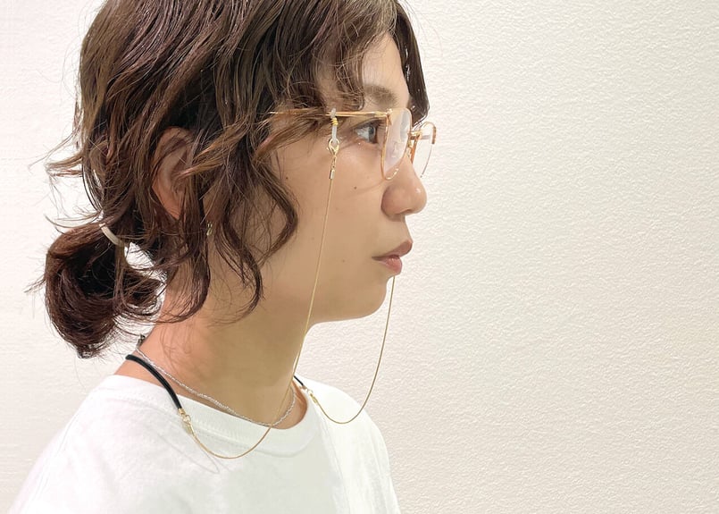 メガネ＆マルチチェーン / Aa-007/スエード | After all you'll ch