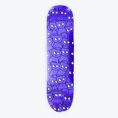 MEOW / "STICKER PILE PURPLE" 7.0inch