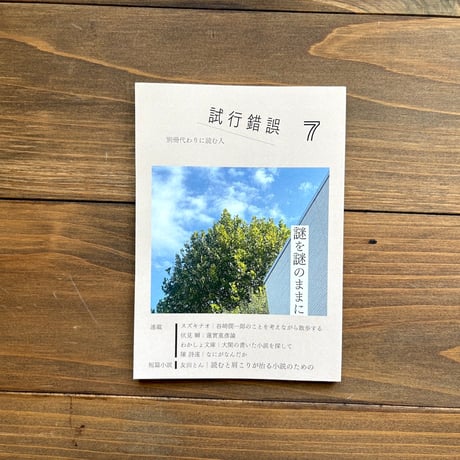 試行錯誤7（別冊代わりに読む人）