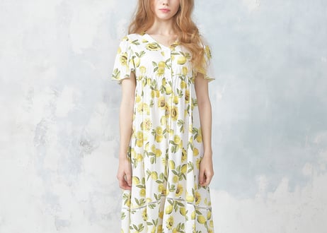 ヒマワリ&レモンワンピース