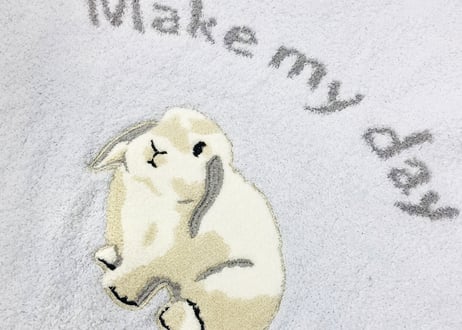サンプル　マシュマロボアラビット刺繍ワンピース