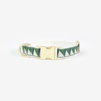 SEE SCOUT SLEEP Standard Collar S -Nice Grill-(Emerald, Navy & Cream)