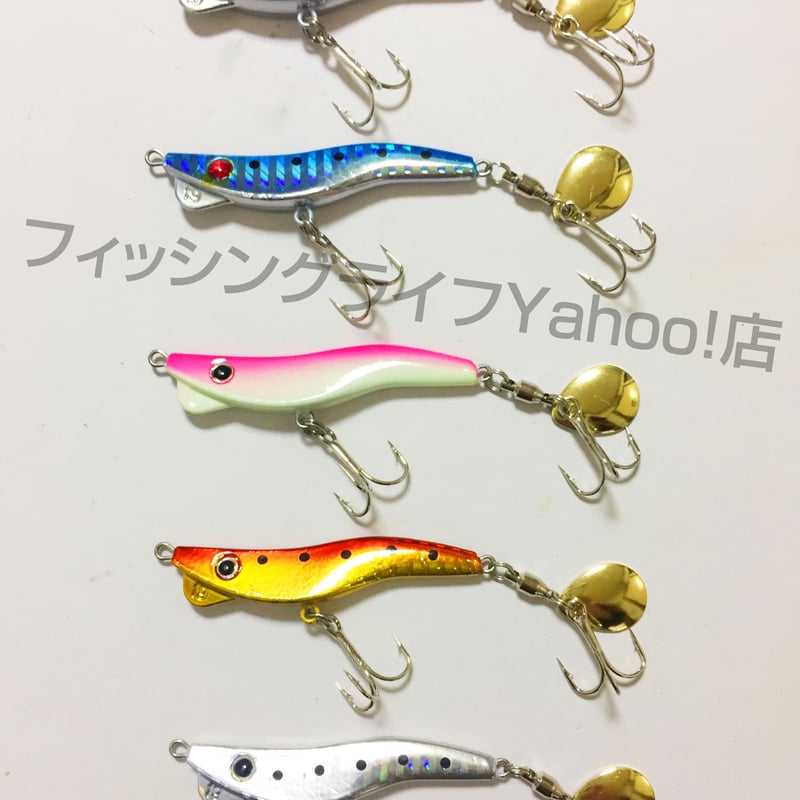 エギ型 19g 5個セット スピンテールジグ メタルバイブ