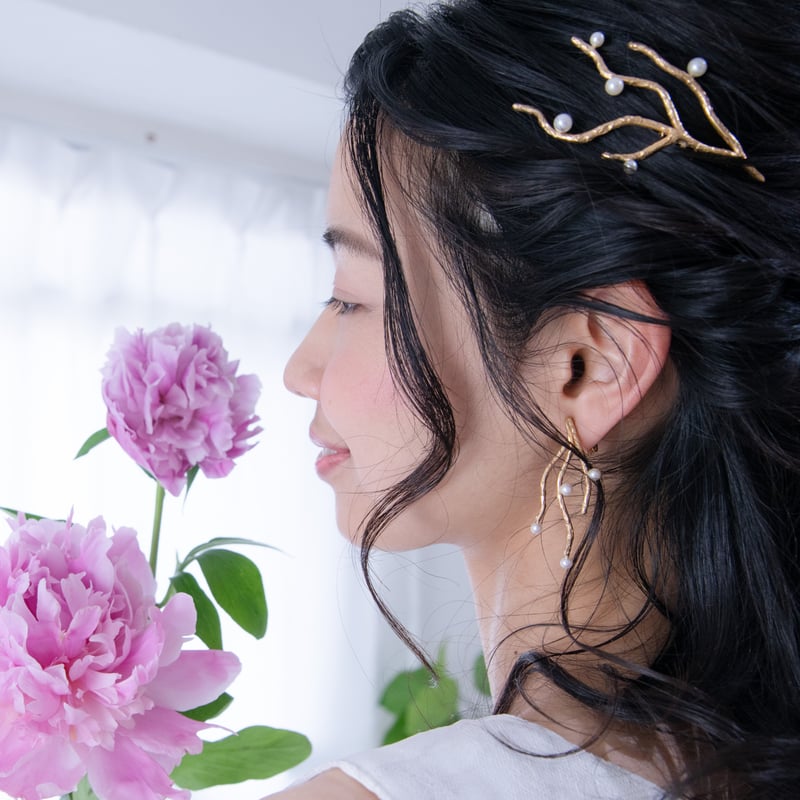 珊瑚 ピアス&イヤリング | Jewel tree