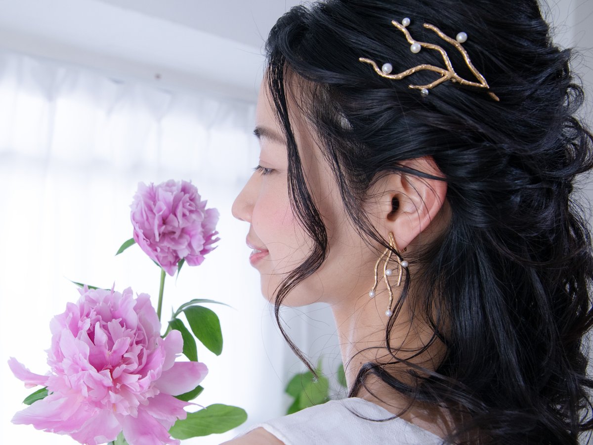 珊瑚 ピアス&イヤリング | Jewel tree
