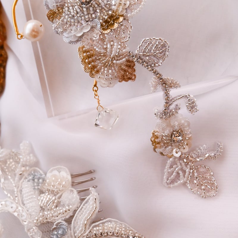 刺繍フラワーイヤーカフ | Jewel tree 刺繍フラワーイヤーカフ | Jewel tree