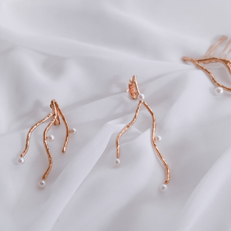 珊瑚 ピアス&イヤリング | Jewel tree