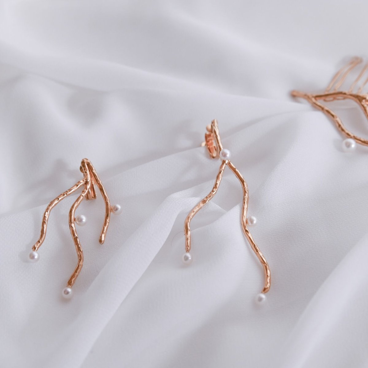 珊瑚 ピアス&イヤリング | Jewel tree