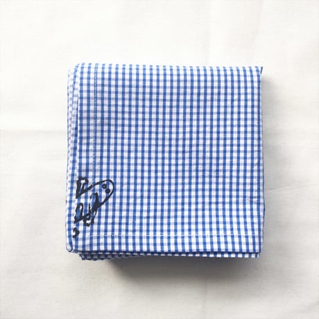 とかげくんハンカチ （オリジナルシルクスクリーンプリント ）