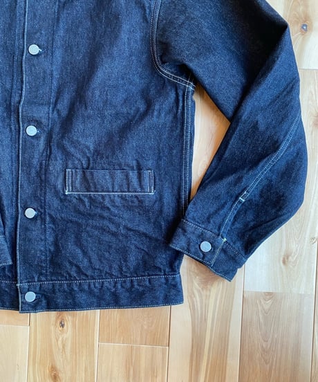 HATSKI ハツキ（ユニセックス） /  1Pocket Denim Jacket 1ポケットデニムジャケット  23FW002【ワンウォッシュ】