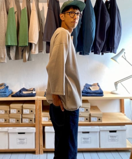 JACKMAN ジャックマン（ユニセックス）/ THERMAL HIMO HENLEY  サーマルヒモヘンリー【ダーティダーティベース】