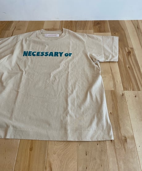 NECESSARY OR UNNECESSARY (NOUN) ナウン  /　NOUN T　【ベージュ】