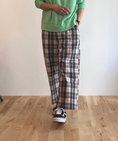 NAPRON ナプロン（ユニセックス）/ SAMUE MONPE サムエモンペ 【アイボリーチェック】