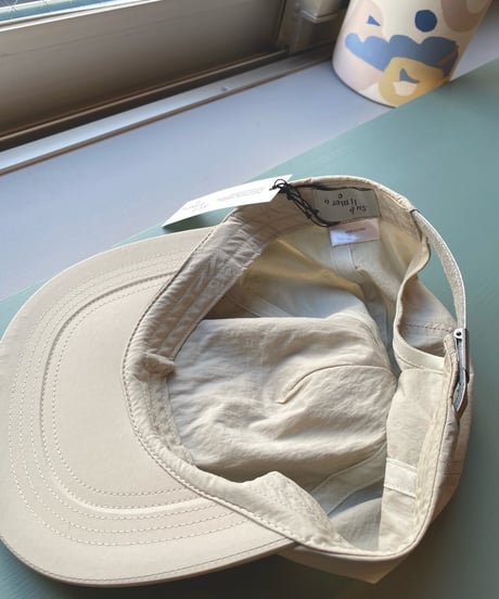 SUBLIMEROE （ユニセックス） / NYLON EMB 5PNANEL CAP ナイロン刺繍ロゴキャップ【オフカーキ】