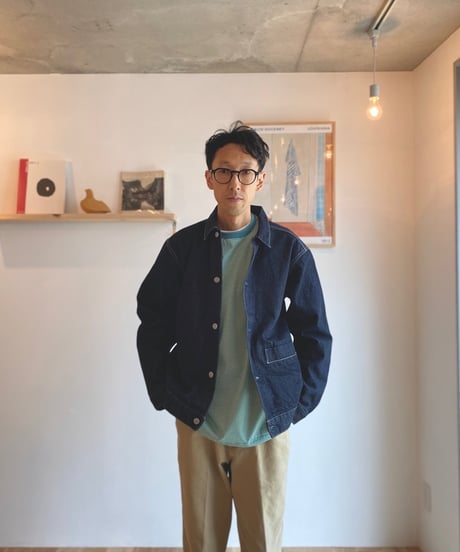 HATSKI ハツキ（ユニセックス） /  1Pocket Denim Jacket 1ポケットデニムジャケット  23FW002【ワンウォッシュ】