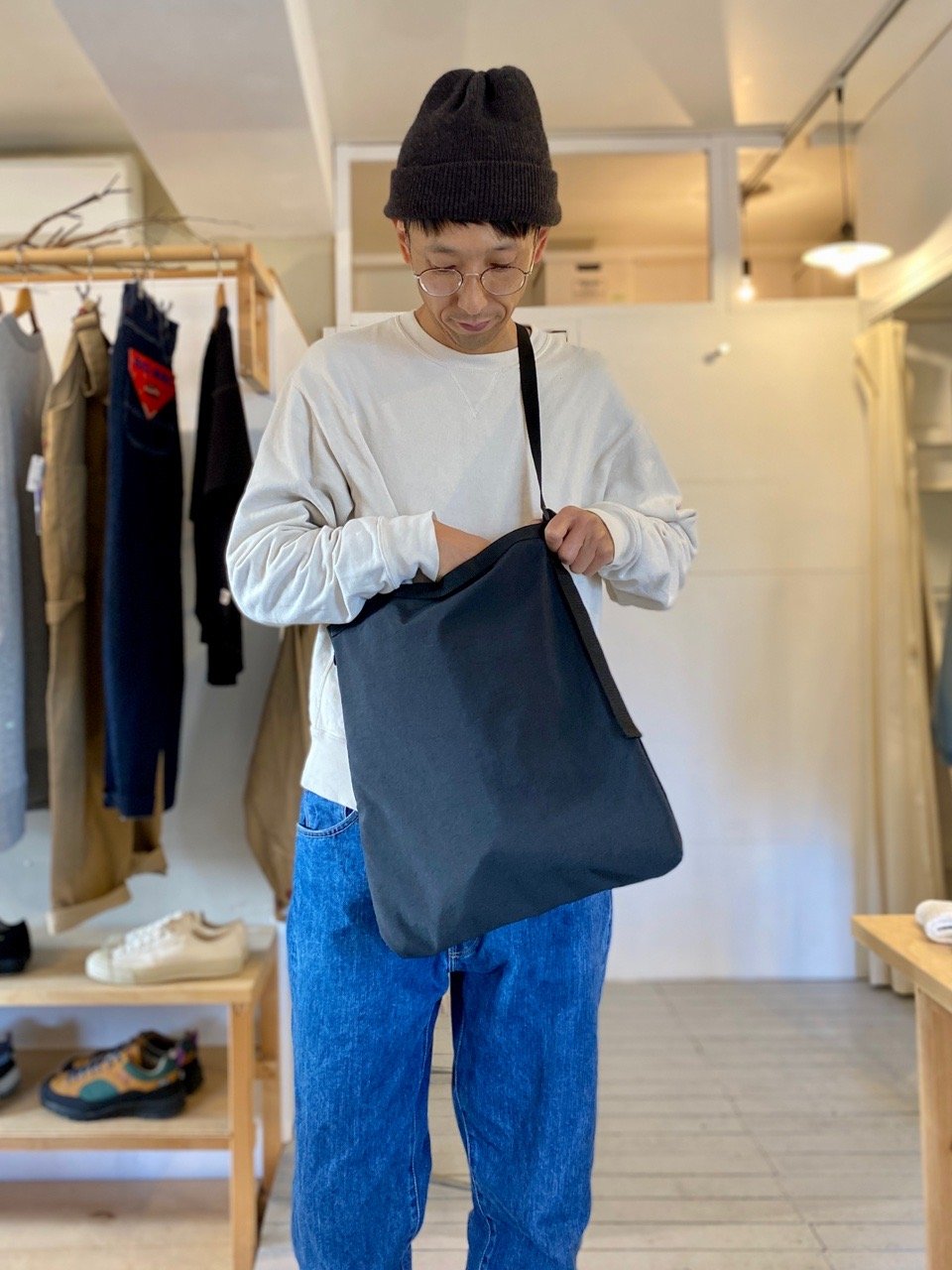 ERA. イーラ / SMALL FLAT BAG 【ブラック】 | GRAFICA LIV