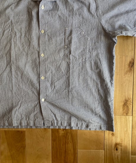 NECESSARY OR UNNECESSARY (NOUN) ナウン  /　S/S SHIRT 　【ブルーチェック】