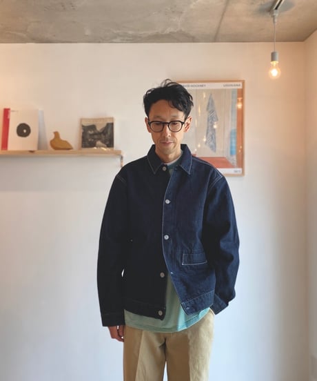HATSKI ハツキ（ユニセックス） /  1Pocket Denim Jacket 1ポケットデニムジャケット  23FW002【ワンウォッシュ】