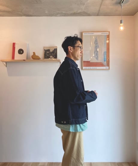 HATSKI ハツキ（ユニセックス） /  1Pocket Denim Jacket 1ポケットデニムジャケット  23FW002【ワンウォッシュ】
