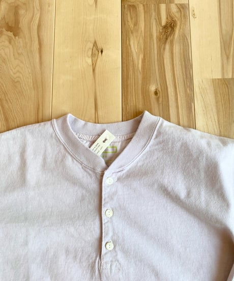 Ohh! オー！（ユニセックス）/ HENLY NECK L/S TEE ヘンリーネック長袖Ｔ【アイボリー】