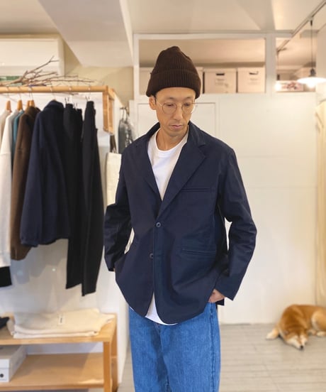 JACKMAN ジャックマン（ユニセックス）/ Back Nep Jacket バックネップジャケット 【ダークネイビー】