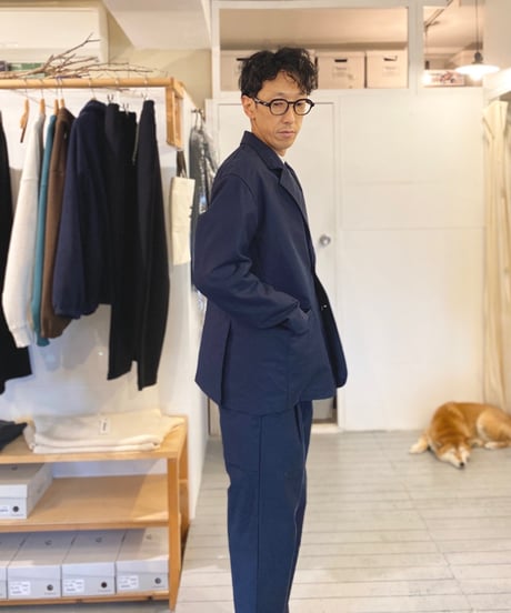 JACKMAN ジャックマン（ユニセックス）/ Back Nep Jacket バックネップジャケット 【ダークネイビー】