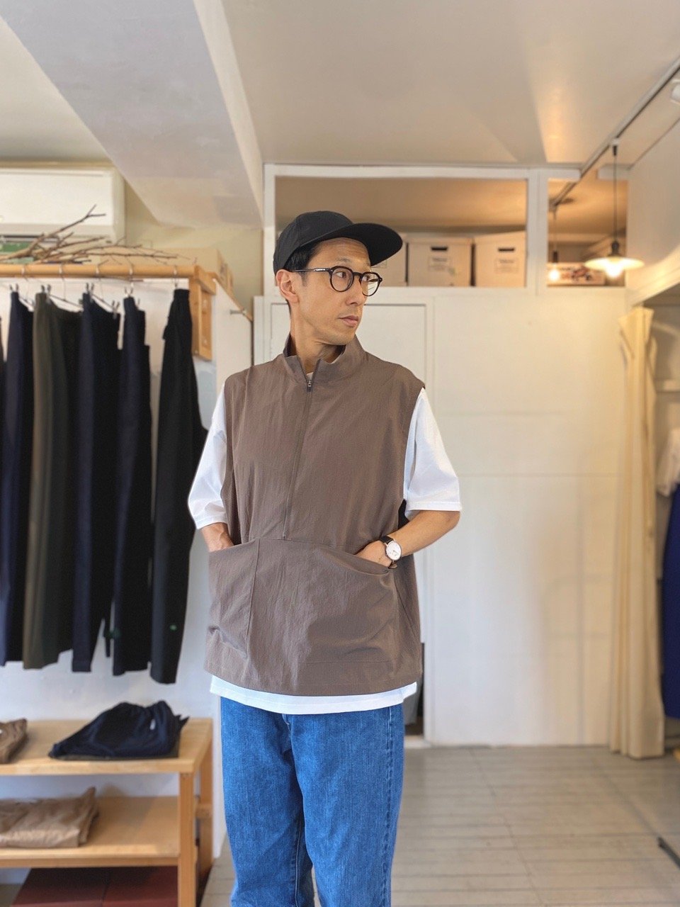 未使用　adabat ベスト➕ファン　説明書　ショッピングバッグ付き ファン別売り】「空調服（R）」ロゴチェックベスト（ベスト