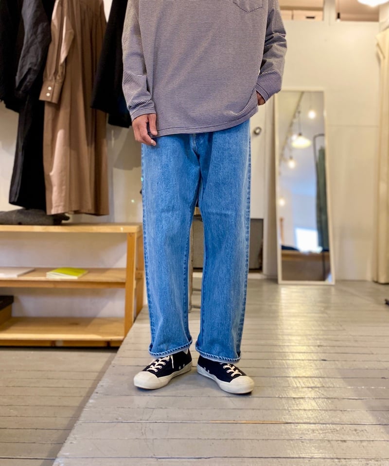 HATSKI ハツキ（ユニセックス） / WIDE TAPERED DENIM ワイドテー