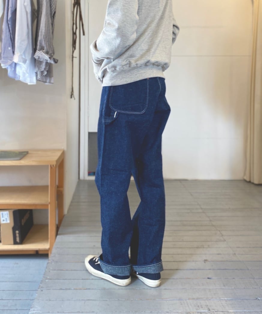 orslow オアスロウ デニム ペインターパンツ 日本製 サイズ3(L) orSlow オアスロウ ペインターパンツ デニム ユーズド加工 DENIM