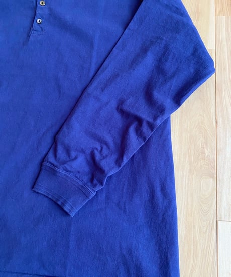 Ohh! オー！（ユニセックス）/ HENLY NECK L/S TEE ヘンリーネック長袖Ｔ【ネイビー】