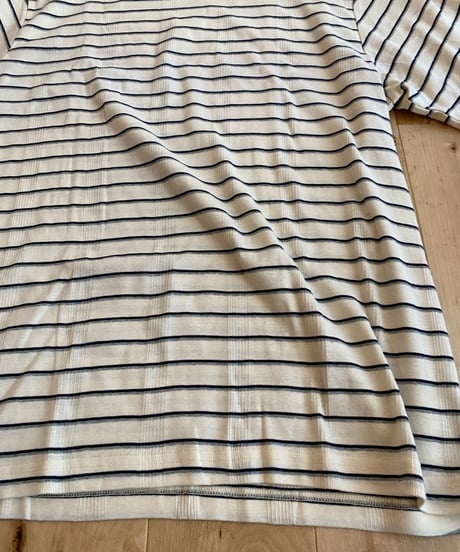 Miller ミラー（ユニセックス）/ Panel-rib Casual fit Tee 【ホワイト×NG】