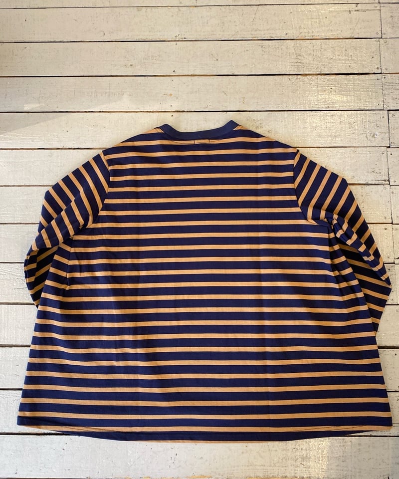 繁子☆新品☆maillot border  flair long-T 黒 maillot マイヨ（レディース） / hd border flair long-Tee