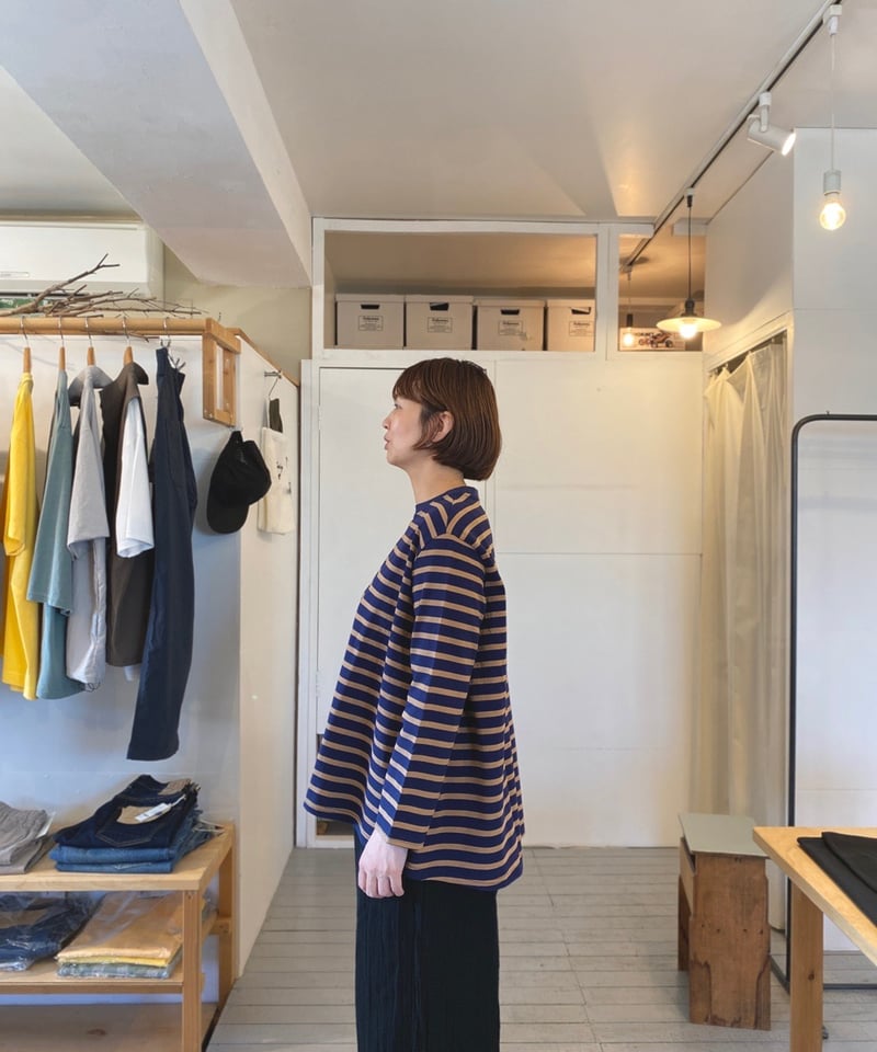 新品未開封☆maillot border  flair long-T ブラック maillot マイヨ（レディース） / hd border flair long-Tee