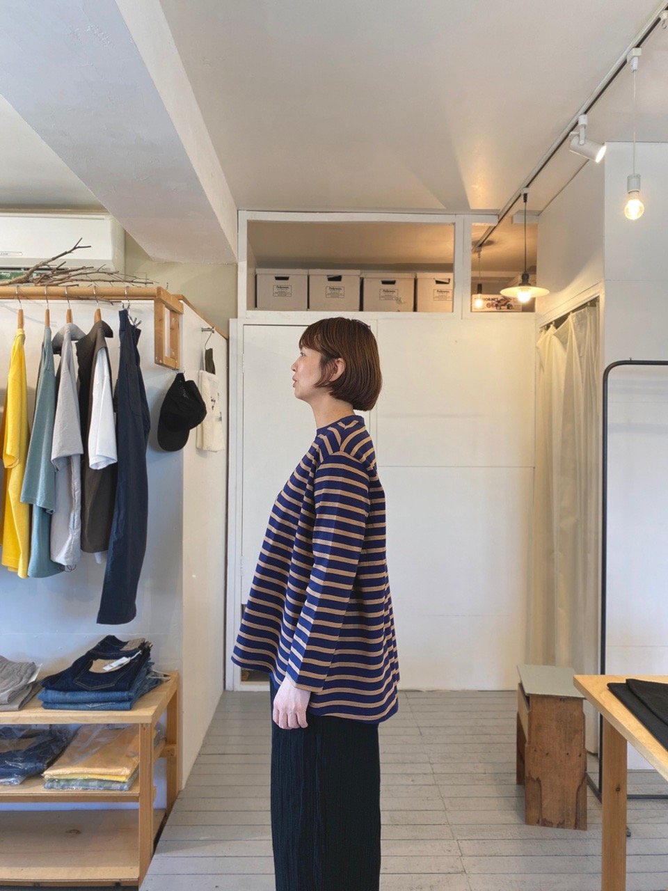 maillot マイヨ（レディース） / hd border flair long-Tee