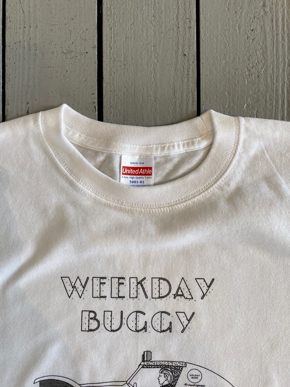 WEEKDAY BUGGY S/S TEE（ユニセックス） / ウィークディバギー【ホワイト / S～XL】