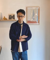 JACKMAN ジャックマン（ユニセックス）/ Dotsume BB Shirt ドツメBBシャツ 【ネイビー】