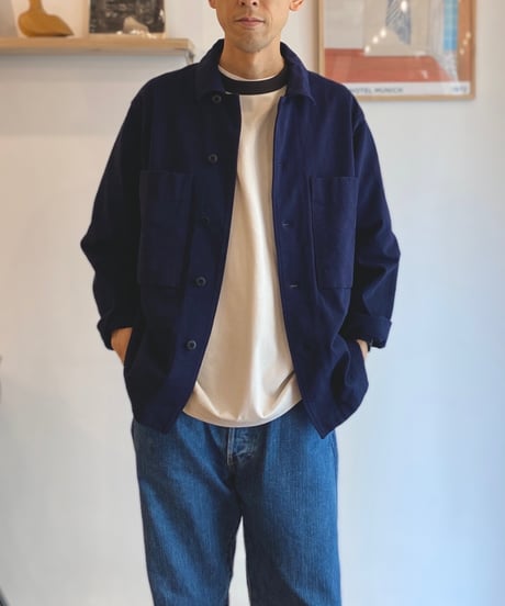 JACKMAN ジャックマン（ユニセックス）/ Dotsume BB Shirt ドツメBBシャツ 【ネイビー】