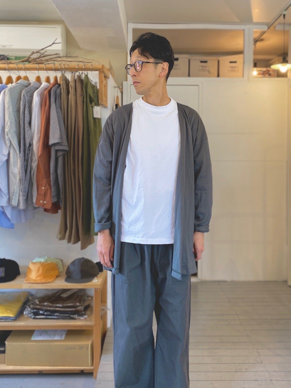 [美品] MUYA リラックスカーディガン・ブラック・サイズ4 20% OFF】[2215]MUYA(ムヤ)Relax Cardigan/Cotton(リラックス