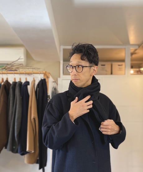 ERA. イーラ  /　SHUKUJU WOOL MUFFLER 【ブラック】