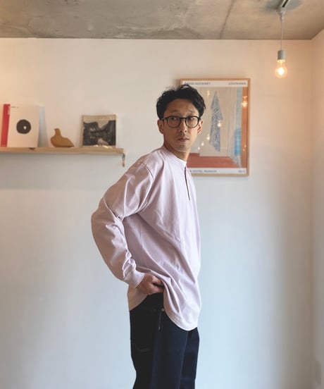 Ohh! オー！（ユニセックス）/ HENLY NECK L/S TEE ヘンリーネック長袖Ｔ【アイボリー】