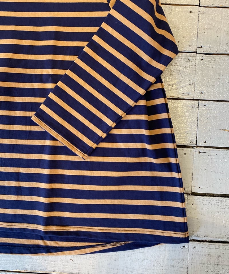 繁子☆新品☆maillot border  flair long-T 黒 maillot マイヨ（レディース） / hd border flair long-Tee